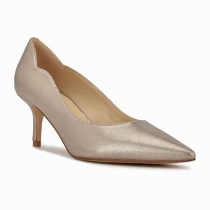 Nine West Abaline Pointy Toe Pumps - Gold - Ireland (ZP8760512)